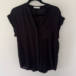 Women’s Active USA Black Blouse, Medium